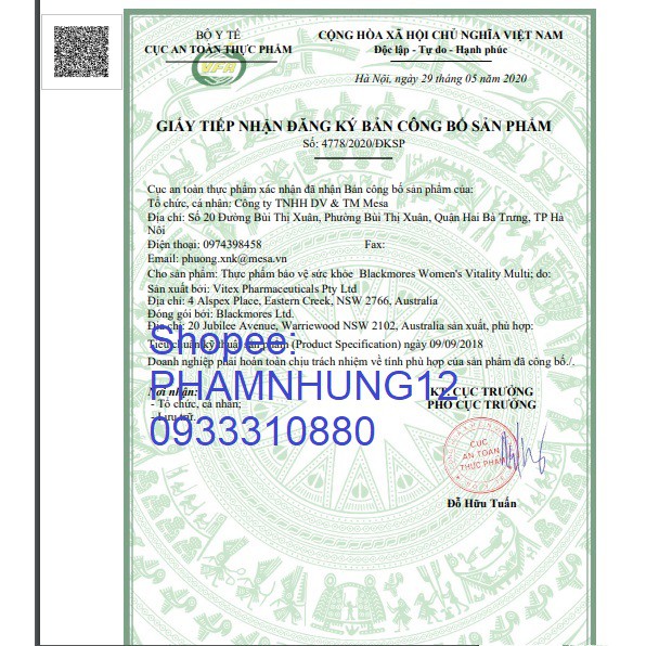 Vitamin cho phụ nữ Blackmores Women’s Vitality Multi (50 viên). | BigBuy360 - bigbuy360.vn