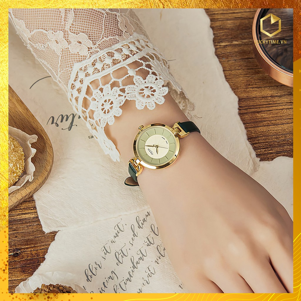 Đồng Hồ Julius Nữ Hàn Quốc JA-864 Xanh Rêu | BigBuy360 - bigbuy360.vn