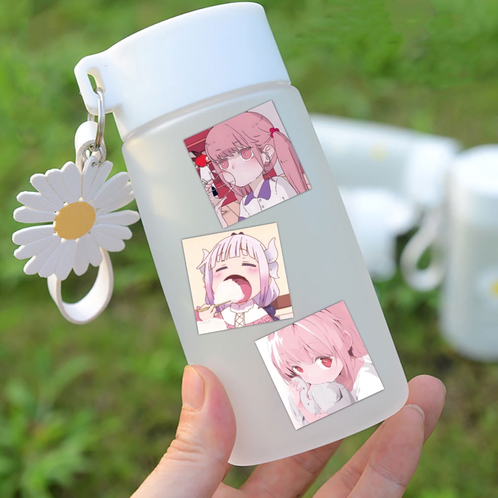 Bộ 120/60 Miếng Dán Hình Cô Gái Anime Dễ Thương Dùng Trang Trí Laptop/Điện Thoại/ Ván Trượt