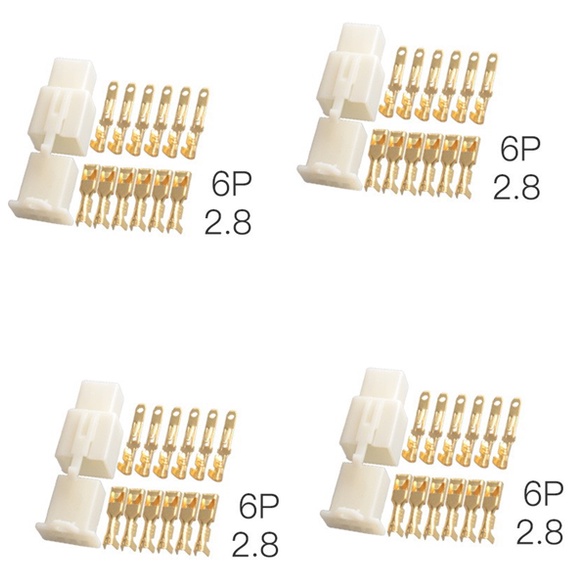 jack kết nối dây điện 6P loại 2.8mm