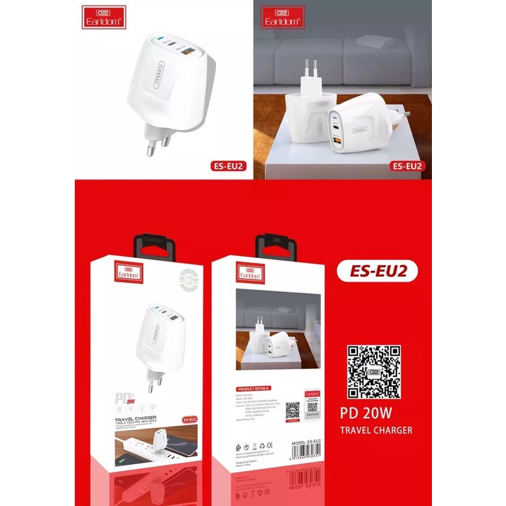 Bộ Sạc Nhanh 20W Earldom ES-EU2