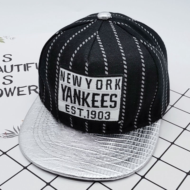 Mũ bóng chày in chữ NY phong cách hip hop cho bé 2-7 tuổi