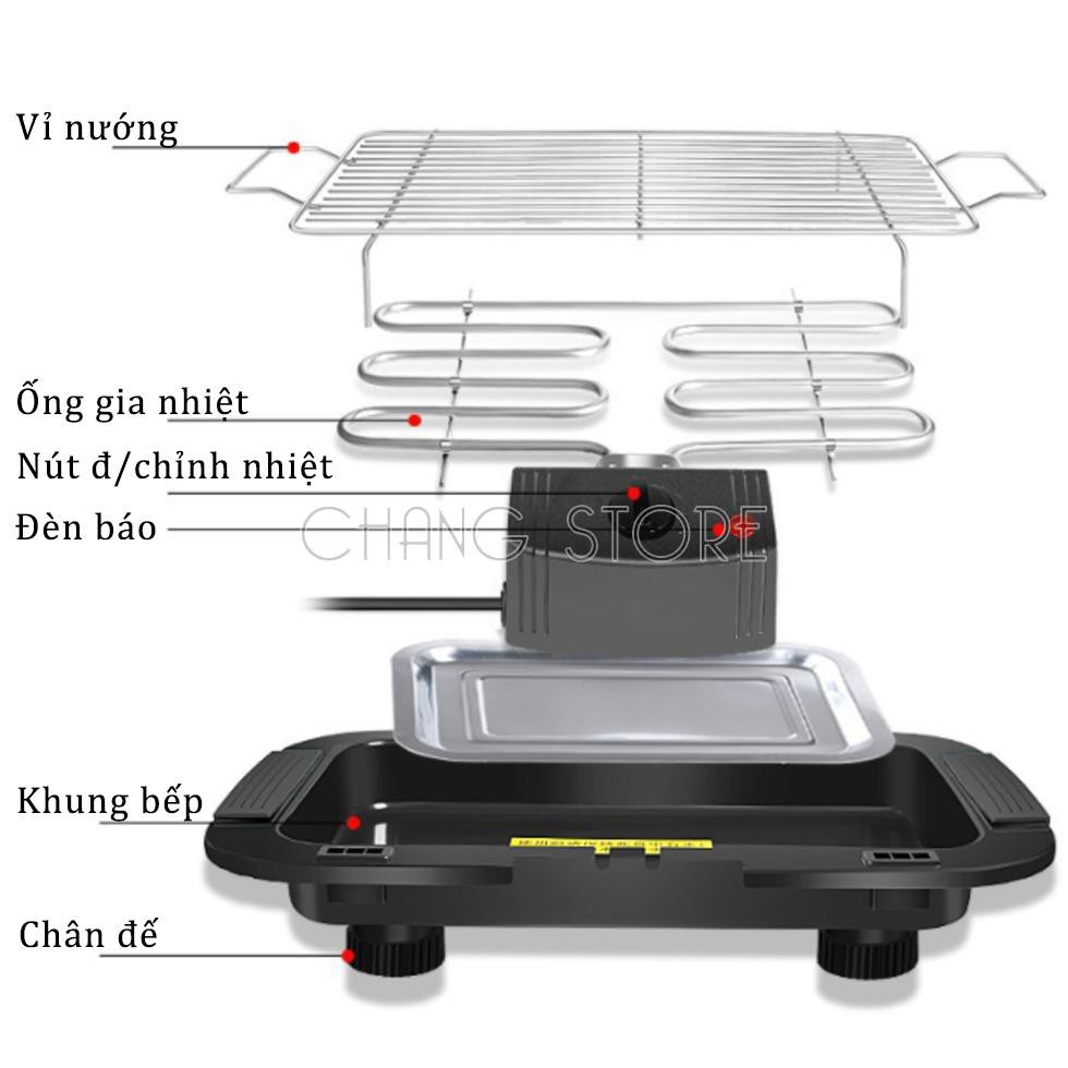 Bếp nướng điện không khói BBQ tiết kiệm điện, an toàn, tiện lợi cho mọi nhà