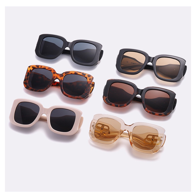 Kính râm gọng chữ nhật lớn phong cách Hàn Quốc cổ điển sành điệu cho nam nữ