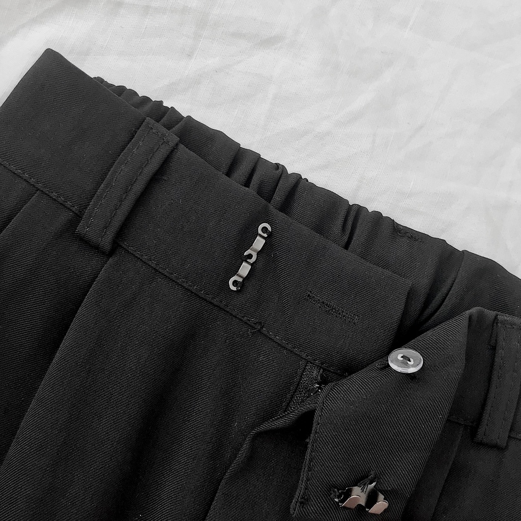 Quần Vải Ống Rộng MKUS Cạp Chun JEM CLOSET Phong Cách Teen Năng Động 3 Màu Be Đen Nâu 2868