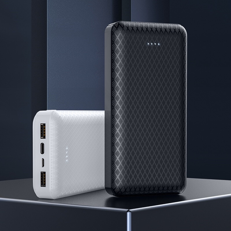 ✅SẠC DỰ PHÒNG Borofone BJ3A 20.000mAh Power Bank With Cable 2 cổng ra USB- Hàng chính hãng