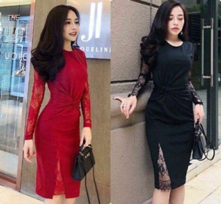 Đầm body tay dài