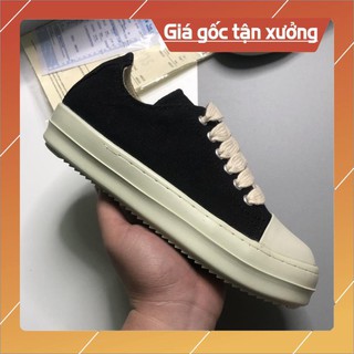 Giày Rick Owen, Giày RO Cổ Thấp Vải Cao Cấp Đế Khâu Thơm Hương Vani Bảo Hành 6 Tháng Full Size 36-43 | RO001