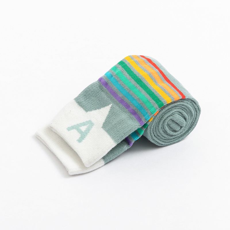 Quần legging   họa tiết cầu vồng cho bé gái từ 1-9 tuổi