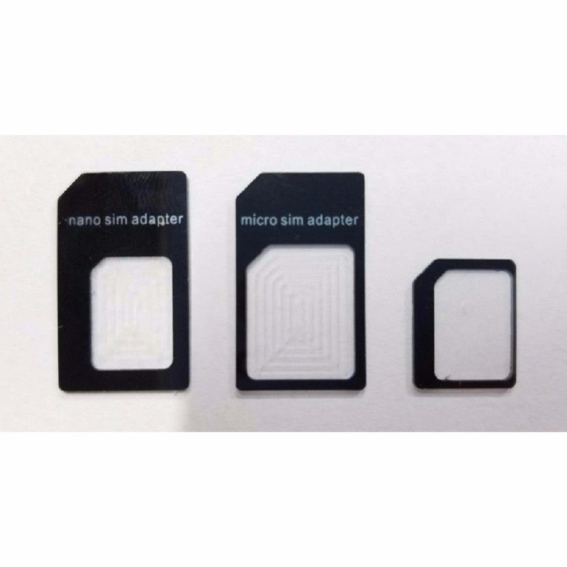 BỘ ADAPTER SIM - ÁO SIM ĐA NĂNG 3 cái - dùng cho sim nhỏ - sim vừa - sim to