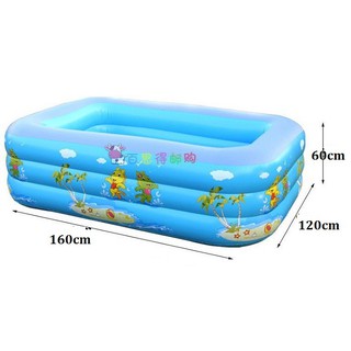 Bể phao bơi 2 tầng 1m8 cho bé bể phao bơi có đáy chống trượt