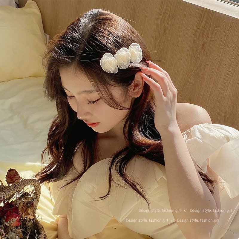 Kẹp Tóc Hình Hoa Trà