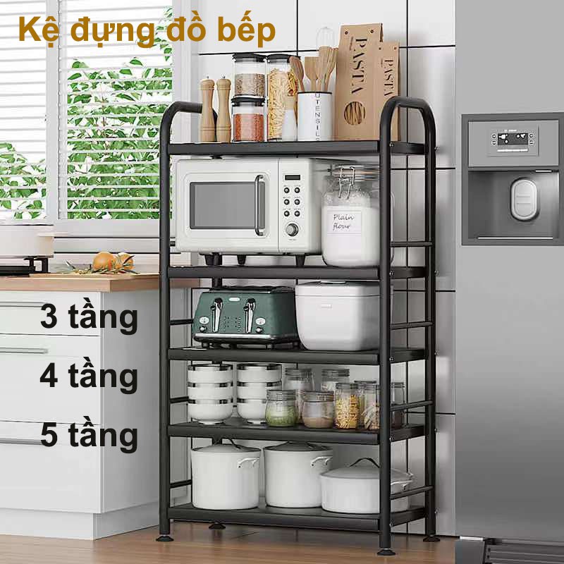 Kệ Nhà Bếp Giá Để Đồ 5 Tầng Cho Bếp, Phòng Khách Phòng Ngủ, Kệ Bày Lò Vi Sóng Đa Năng