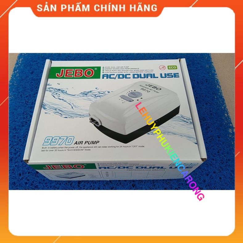Máy Sủi Oxy TÍCH ĐIỆN 2 Vòi JEBO 9970 | Tặng Kèm Phụ Kiện