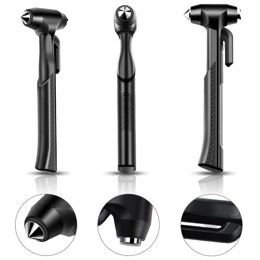 Búa thoát hiểm ô tô Khẩn cấp 3in1 loại tốt, kích thước 23cm x 8cm  chamsocxestore