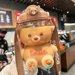 Bình nước con gấu 1000ml, bình đựng nước cute