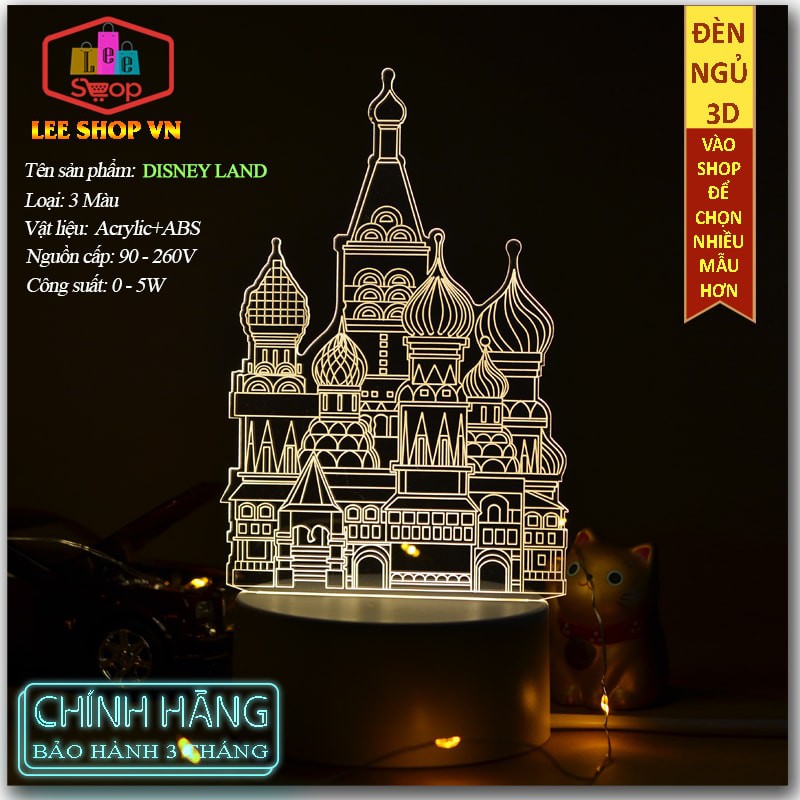 ✅[ Chính Hãng] Đèn Ngủ 3D Thay Đổi 3 Màu Sắc - Mẫu Nhà Hát Opera - Là Món Quà Ý Nghĩa Cho Bạn Và Người Thân Yêu