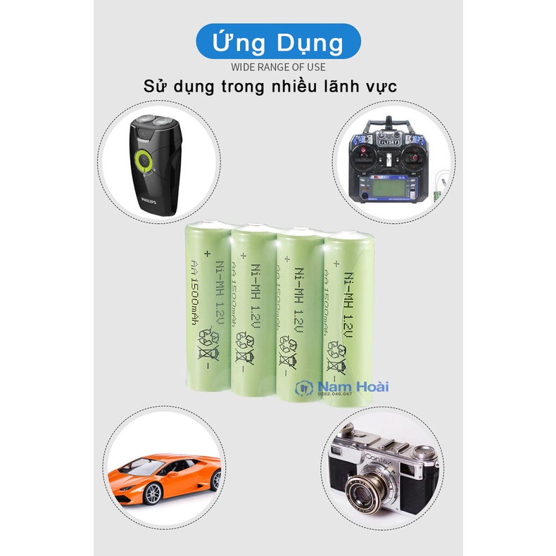 Pin sạc BMAX AA/AAA Ni-MH 1200, 1500 mAh 1,2V