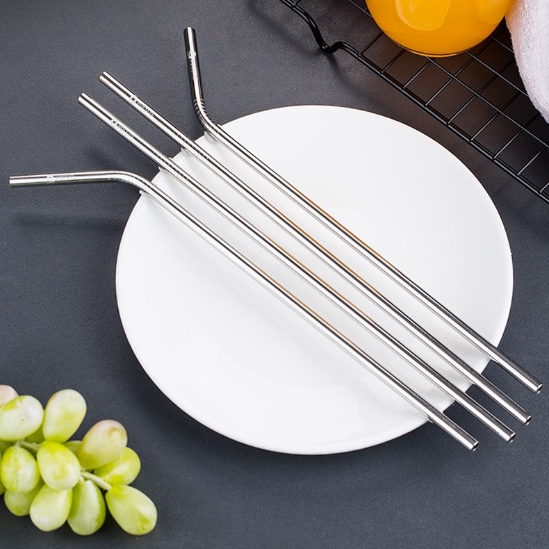 Set 2 Ống Hút Inox Kèm Cọ Rửa Thân Thiện Môi Trường 2241 Lavio Store