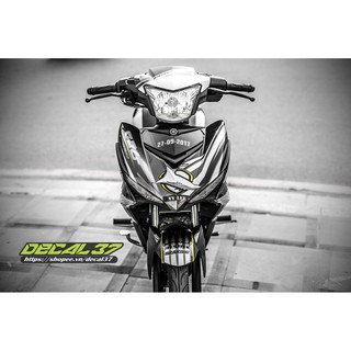 Tem Trùm Exciter 150 Cá Mập Đen Xám