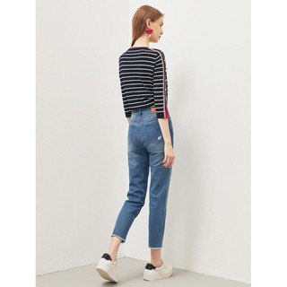 Quần jeans STRADIVARIUS BOYFRIEND JEANS