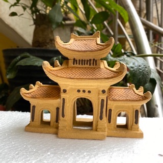 Cổng làng - Phụ kiện trang trí tiểu cảnh hồ cá, bể cá, hòn non bộ, sân vườn gốm sứ Bát Tràng