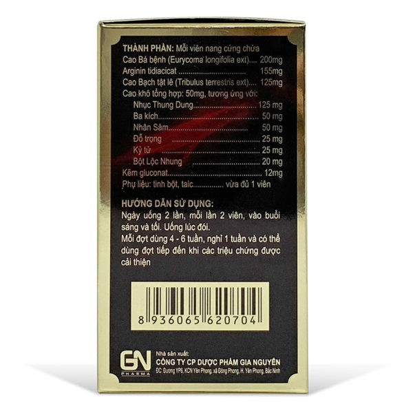 Xích Thố Vương – Hỗ trợ tăng cường sinh lý nam (Hộp 20 viên)