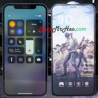 Dán Kính Cường Lực Nhám Full Màn Hình Iphone 12 - Iphone 12 Mini - 12 Pro - Iphone 12 Pro Max