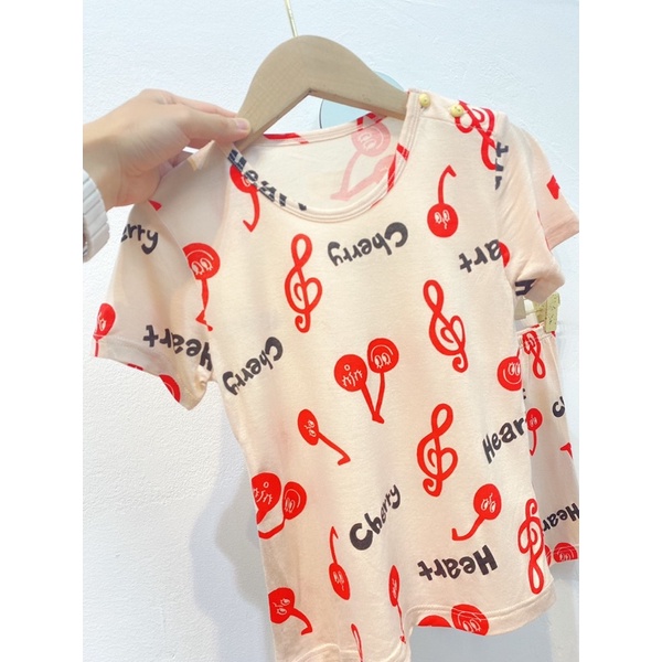 Bộ hè UniFriend Cherry cộc tay