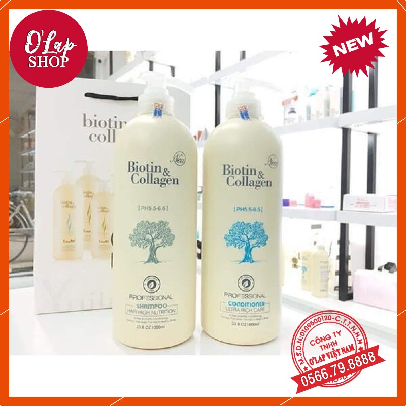 [ Sale giá sốc ] Bộ đôi  dầu gội + xả biotin colagen ‘’( Hàng chính hãng )