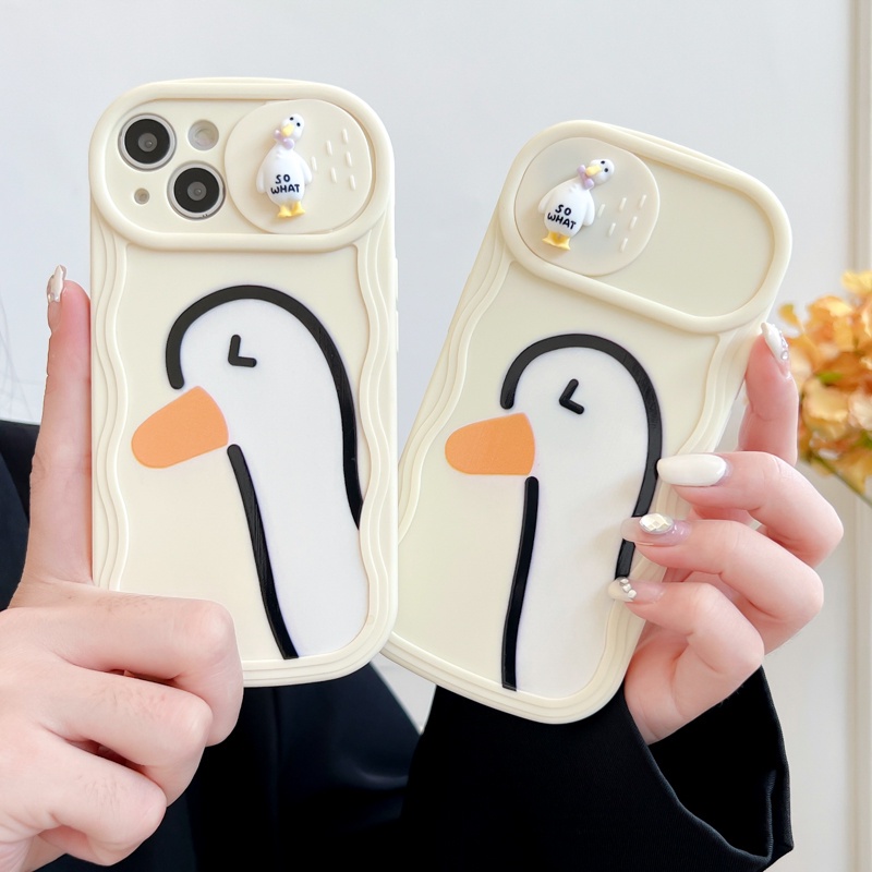 Ốp Điện Thoại Silicon Chất Lượng Cao Hình Ngỗng Dễ Thương Cho iPhone 12 13 11 PRO MAX XR 11 12 PRO 13 PRO MAX 14 14 PRO