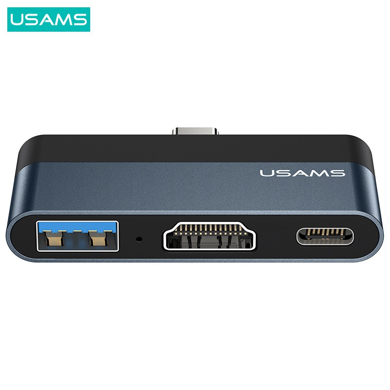 Hub Chia Cổng USAMS Type C Usb + Tf + Pd Usb + Tf + Pd Tiện Dụng