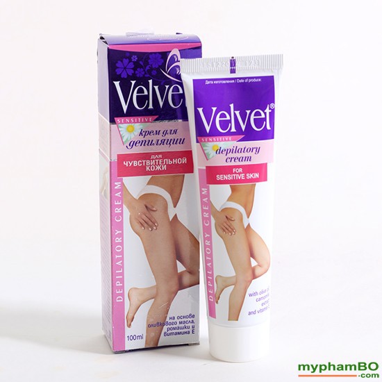 Kem tẩy lông velvet Sensitive của nga