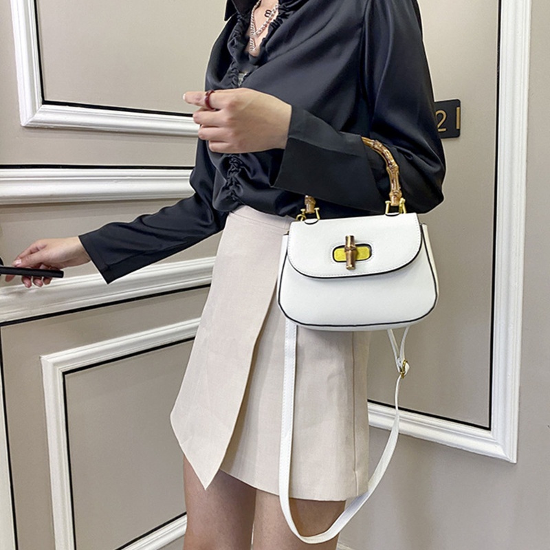 Túi Đeo Chéo Vai Có Tay Cầm Bằng Tre Kiểu Vintage Thời Trang Cho Nữ