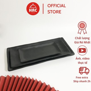 Đĩa chữ nhật dùng đựng các nhà hàng nướng và lẩu của Hàn quốc (CAO CẤP) Đĩa nhựa melamine an toàn