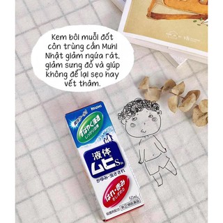 Lăn muỗi Muhi Nhật Bản 50ml - Hiệu quả tức thì, xẹp ngay vết đốt