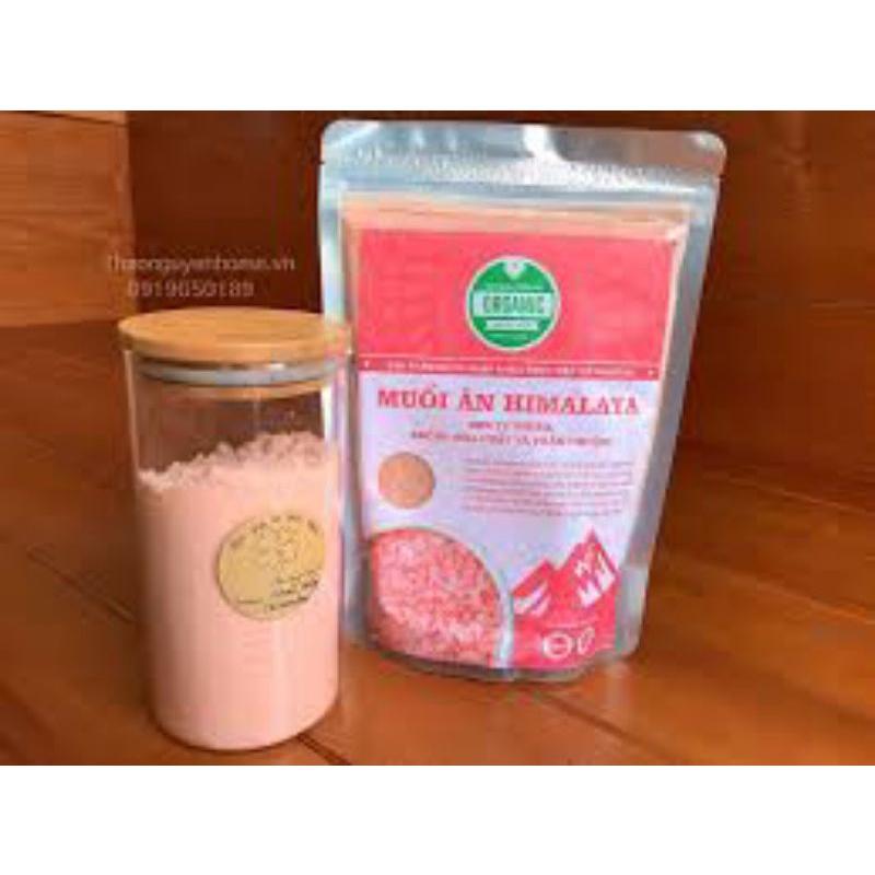 Muối hồng Himalaya 100g bột mịn không chất bảo quản không phẩm màu