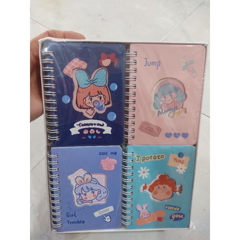Combo 2 cuốn sổ lò xo A7 cao cấp