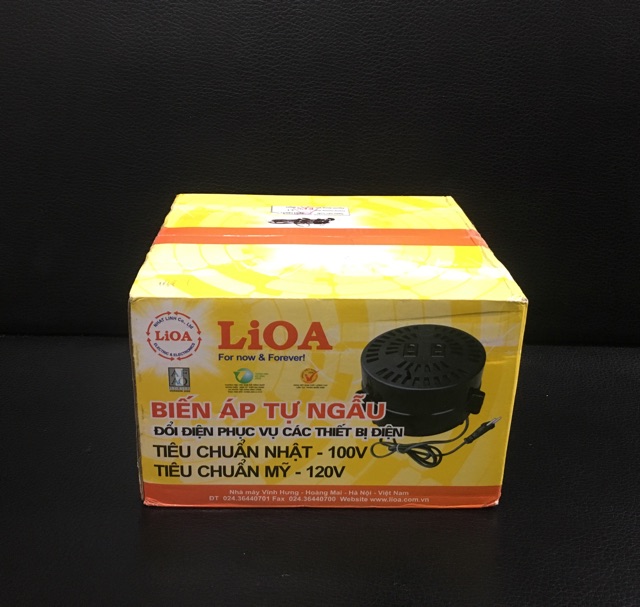 Biến áp đổi điện 220v ra 100-120vol Lioa