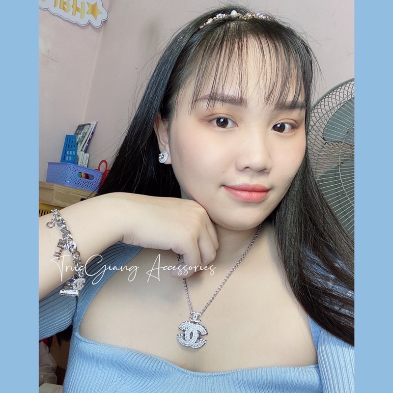 Dây xi bạch kim mặt chữ X 🌼