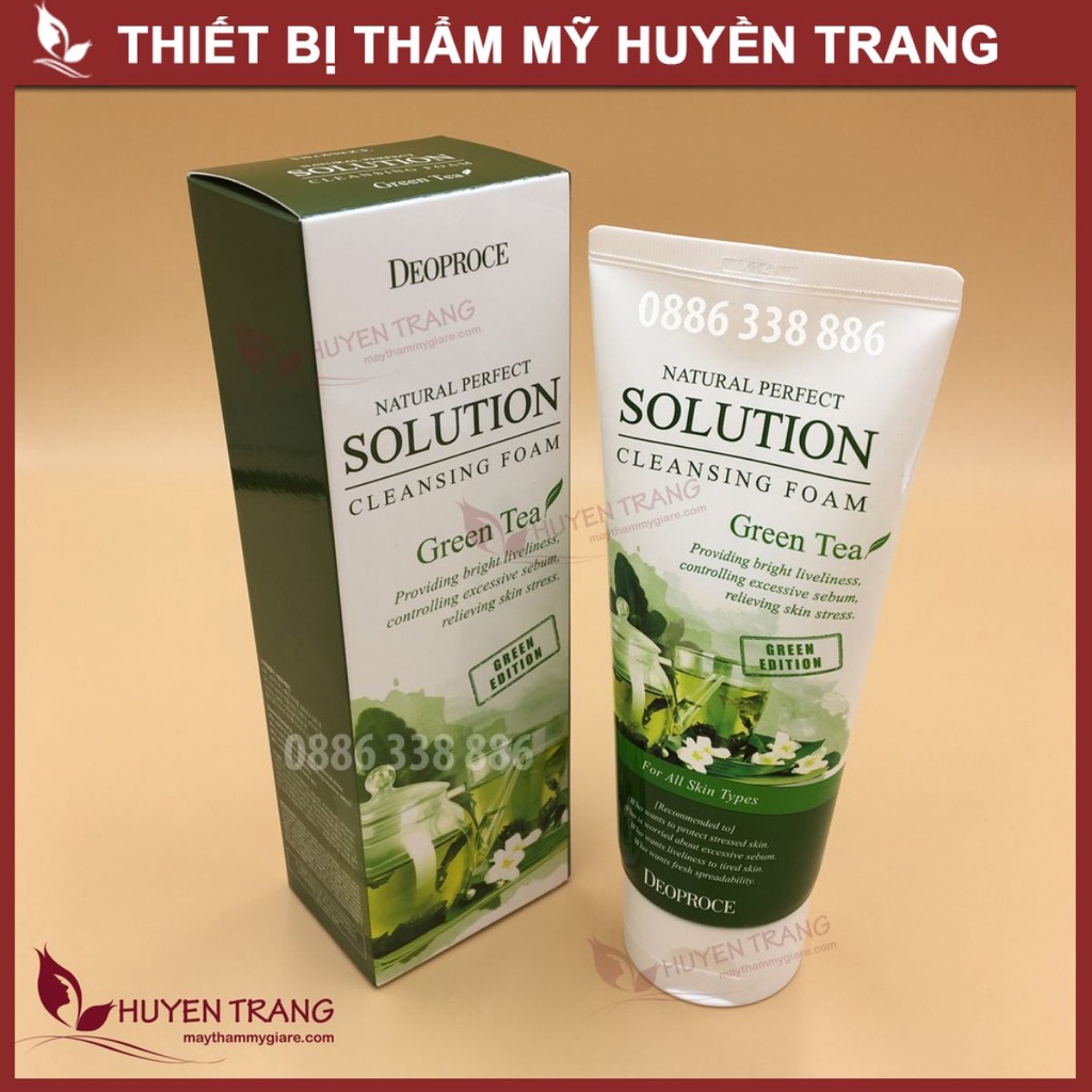 Sữa Rửa Mặt Trà Xanh Hàn Quốc Green Tea DEOPROCE - Thẩm Mỹ Huyền Trang
