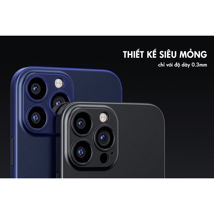 Ốp lưng ,ốp lưng iphone MEMUMI Siêu Mỏng 0,3mm cho iPhone 11/11Pro/11ProMax/12/12Pro/12ProMax/13/13Pro/13ProMax