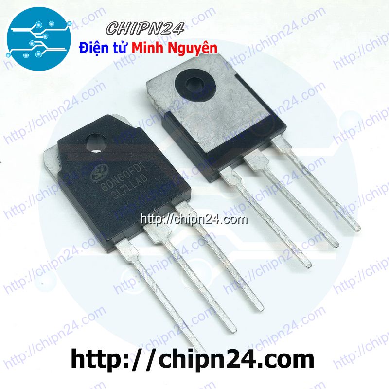 [1 CON] IGBT 60N60 TO-3P 60A 600V Kênh N (60N60FD1 SGT60N60FD1PN)