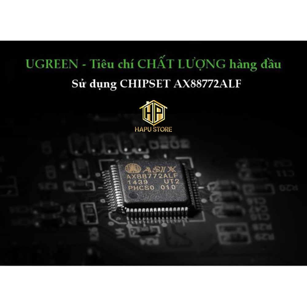 Cáp chuyển USB 3.1 Type C sang mạng Lan Ugreen 30287-50307 tốc độ cao - Hapustore