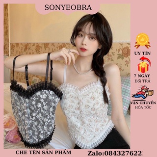 Áo lót Bralette SONYEOBRA ren hoa cúc ngọc sang chảnh, quyến rũ