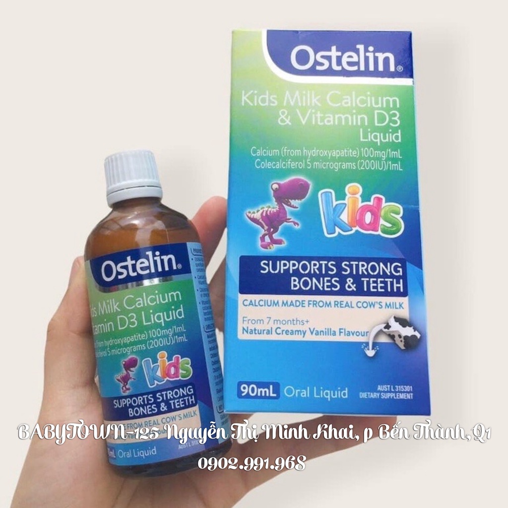 Ostelin Kids Milk Calcium &amp; Vitamin D3 Liquid 90ml