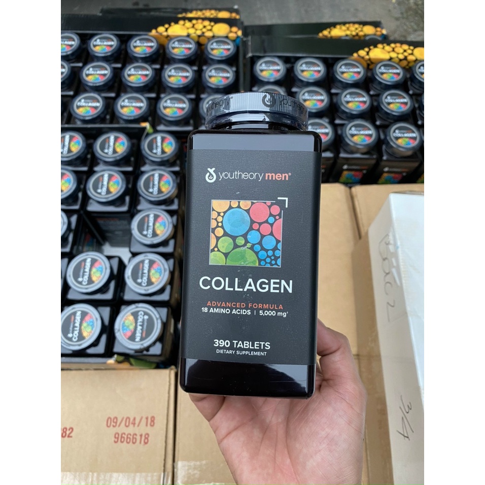 Viên Uống Collagen Youtheory 390 viên đẹp Da, giảm Lão Hóa Collagen 390 viên Youtheory nam nữ của Mỹ