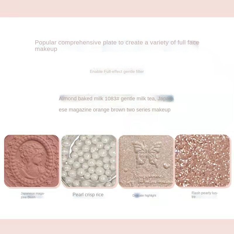 Colorrose Bảng Phấn Mắt Má Hồng Và Bắt Sáng Toàn Diện Màu Trà Sữa