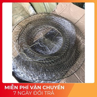 [Xả Hàng] Giỏ đựng cá bằng sắt chắc chắn, có thể xếp gọn