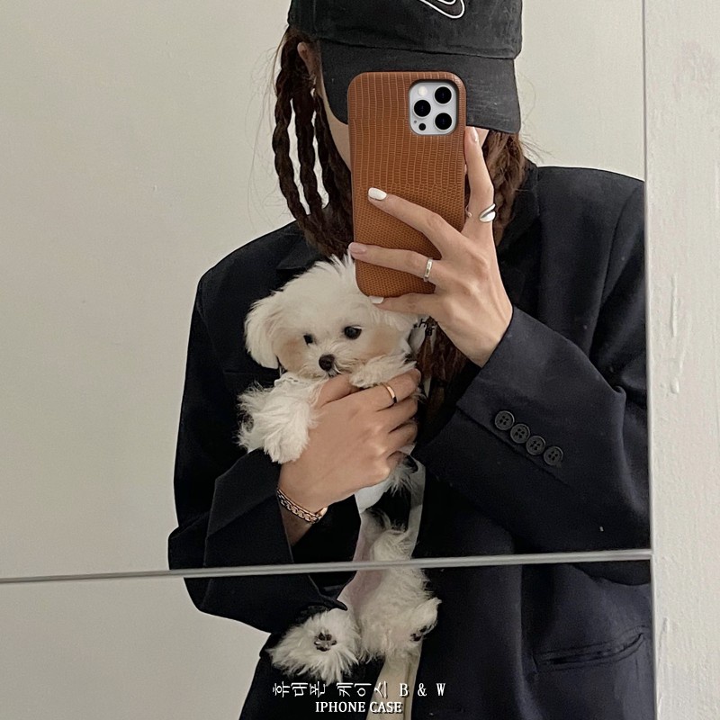 Ốp điện thoại da cứng vân da thằn lằn thích hợp cho Iphone 13 12 11 Pro Max Ix Xs Max Xr 12mini Se2 I7 8 Plus